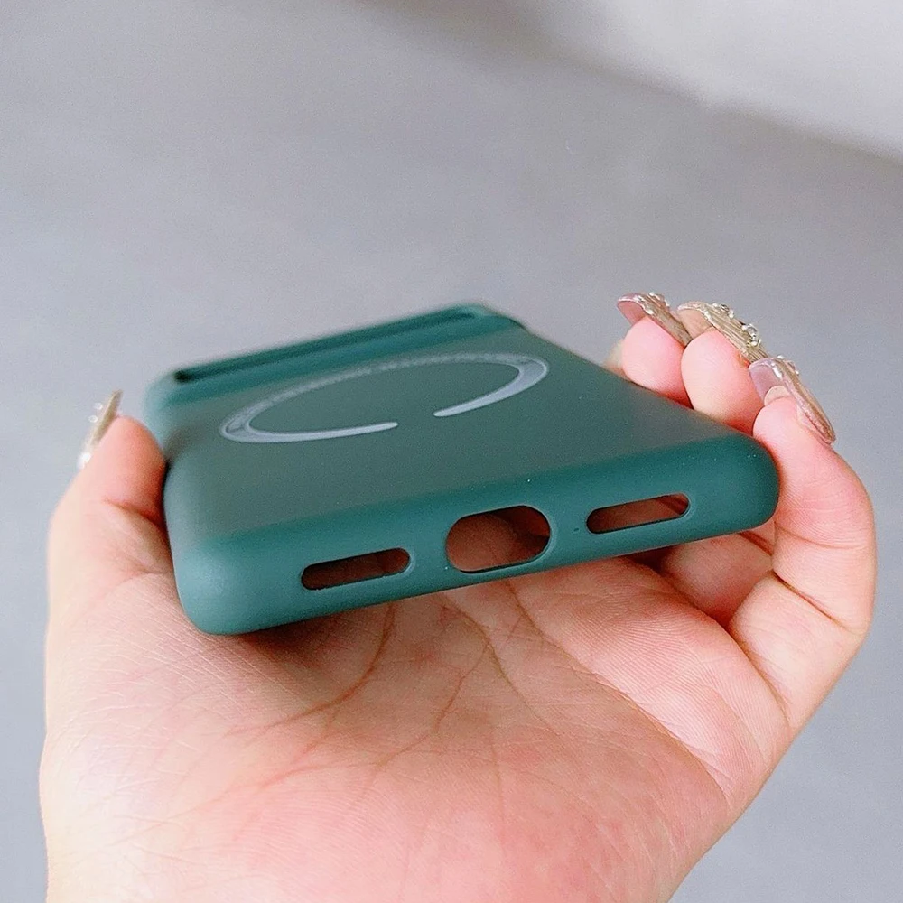 Magsafe Silky Liquid Soft Silicone Shockproof Case