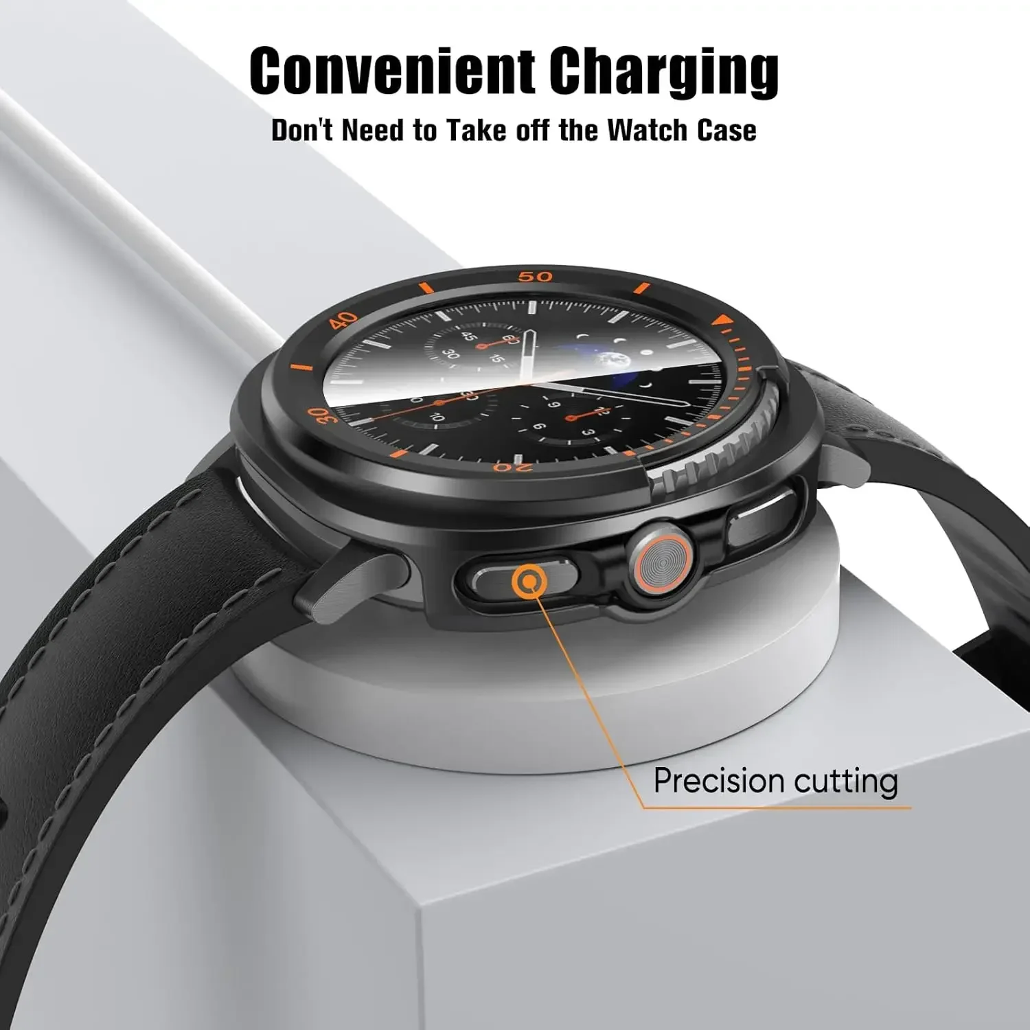 for Samsung Galaxy Watch 8 Classic 46mm Screen Protector Case Anti-Scratch Protective Cover for Galaxy Watch8 Classic Hard Shell