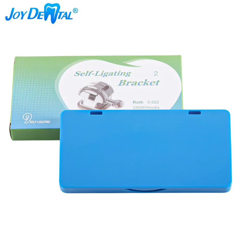 

24 шт./коробка, Стоматологические Ортодонтические Скобы JOYDENTAL с букальными трубками, самолигирующие полусферические скобы ROTH/MBT 0,022 345 крючок