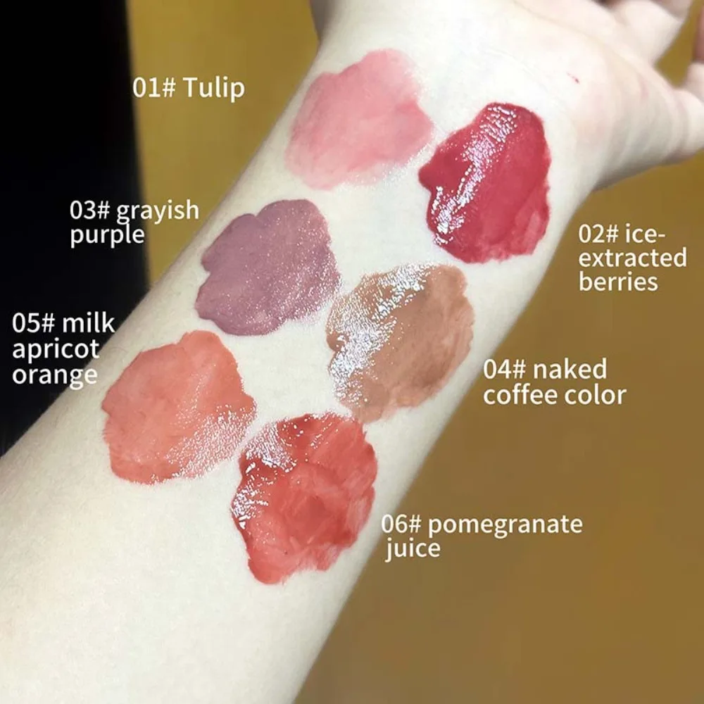 Black Kitten Mirror Lip Glaze Feuchtigkeitsspendender, wasserfester Lippenfilm, schnell bildend, nicht klebriges, glänzendes Gel-Make-up-Kosmetikprodukt_voghion.com