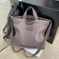 Sacs messagers japonais en toile pour hommes et femmes, sacs à main en toile lavée épaissie, grande capacité, tendance urbaine et littéraire 5