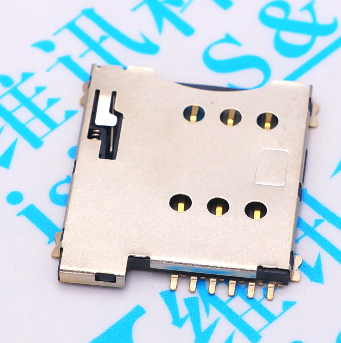 10 шт. слот для SIM-карты Micro SIM 6P 6-контактный адаптер подключения Используйте