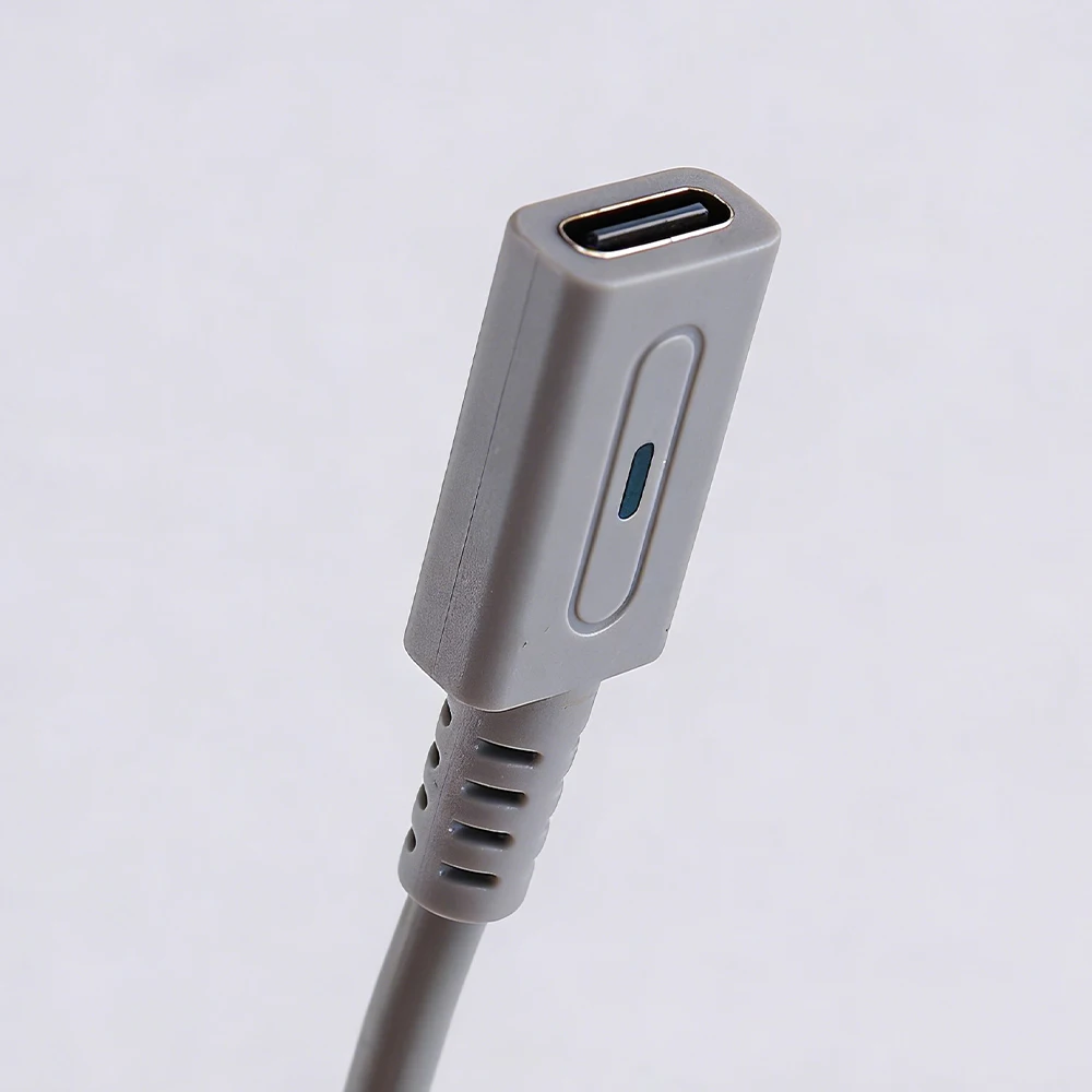 Wii U 콘솔용 12cm Type-C 45W PD 충전 케이블(파란색 LED 표시등 포함) USB C 전원 공급 코드