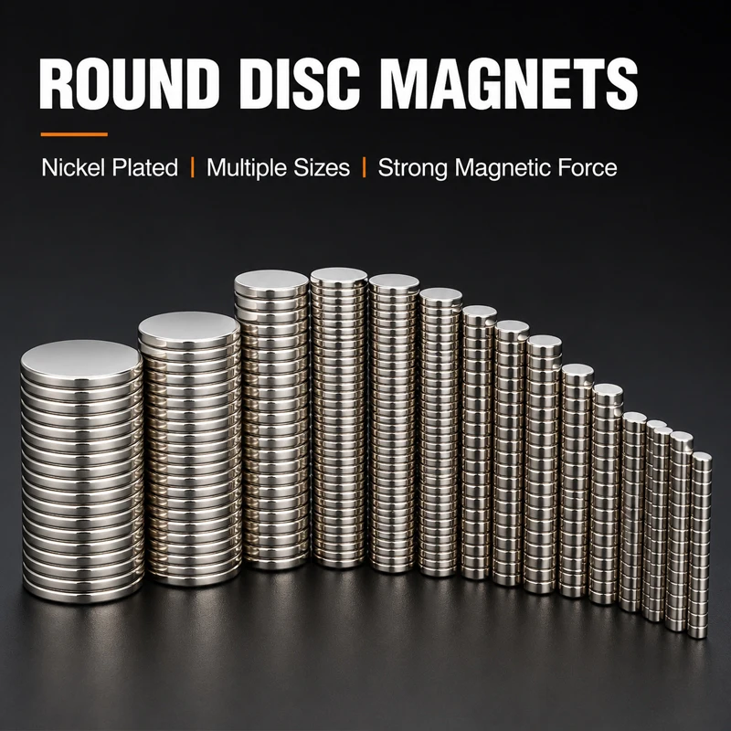 Ultra-Strong Round Neodymium Magnets for Home, DIY, and Office Use