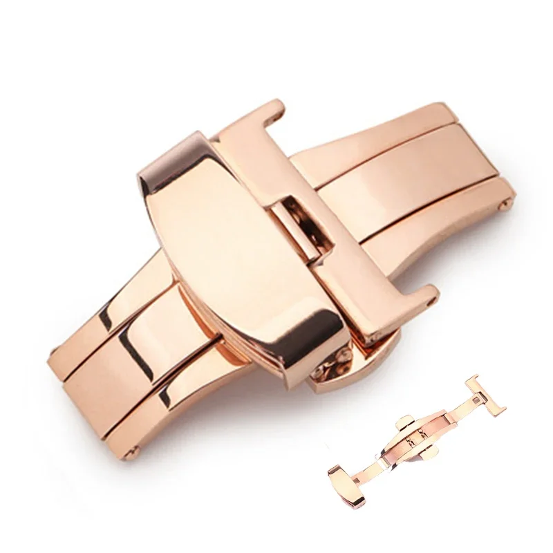 Polished Stainless Steel Butterfly Buckle Clasp