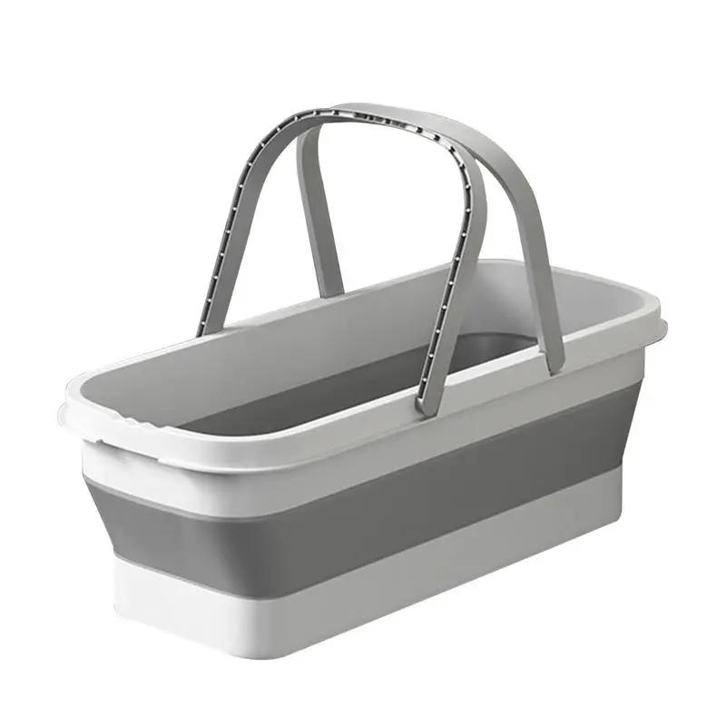 Collapsible Bucket foldable Dish Tub Portable Washing Basin With Wheel Home Laundry Car Wash Bucket Pop Up Storage Container