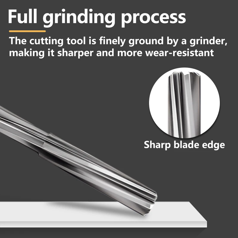 STK HSSE Machine Reamer Chucking Machining Tool Spiral Flute Cobalt Cutting H7 Shank Diameter 2-16 mm for Metal Steel Aluminum