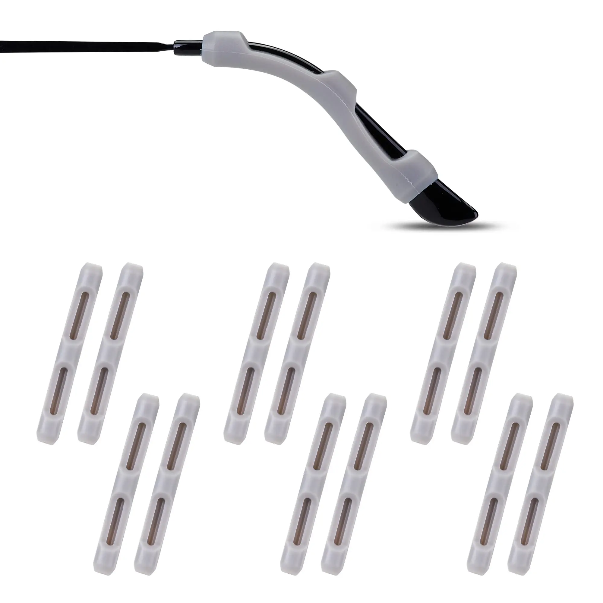 Brillen-Ohrpolster – weiche Silikon-Brillen, Ohrgriff, Bügelspitzen, Brillenpolster, rutschfeste Brillen, Ohrbügel, Komfort, Sport – Detail 4
