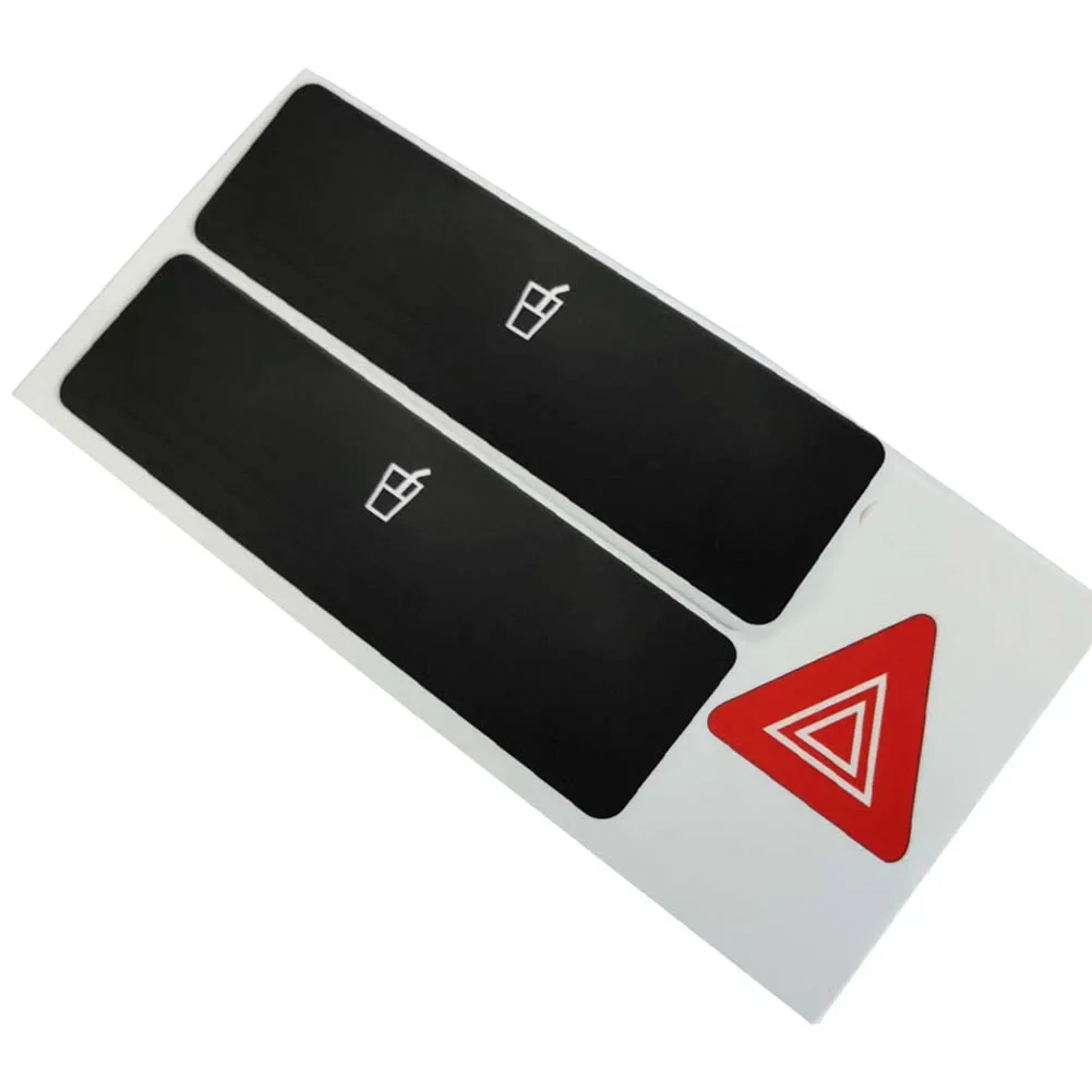 Car Button CD Repair Stickers For A2 96-03 Radio Clima Headlight Adjustment Button Repair Worn Knob Switch Stickers
