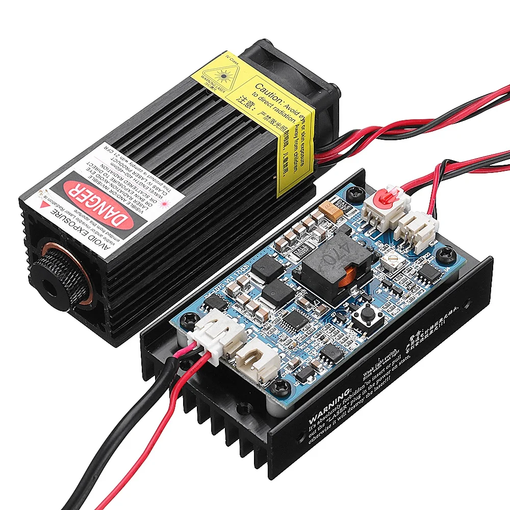 

Yyhc450nm 5W Blue Light Laser Engraving Module With TTL Modulation For Laser Cutting machine Engraving Machine CNC DIY
