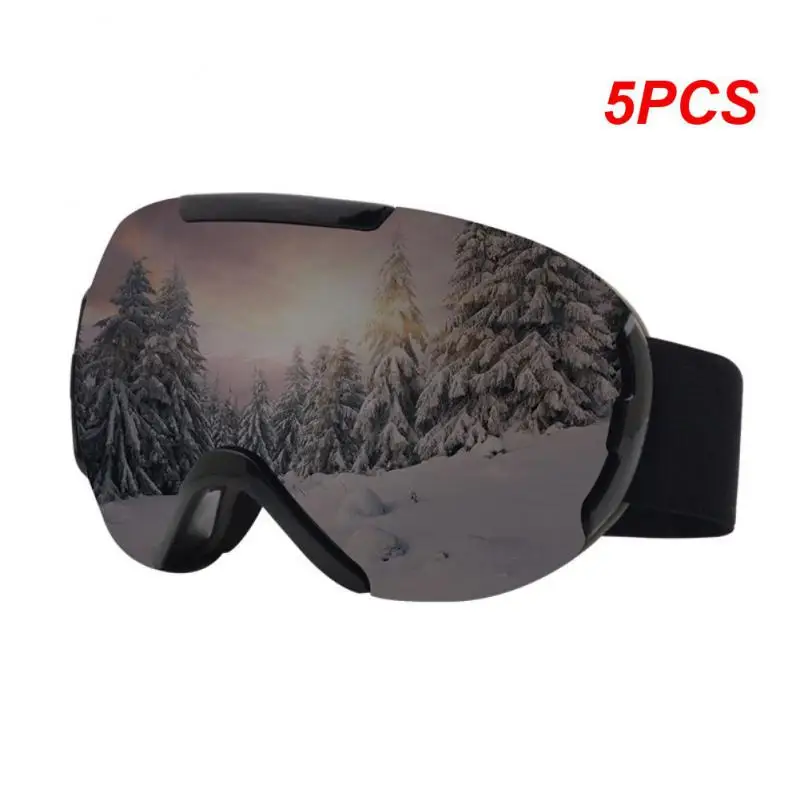 

5PCS Aldult Double Layers Anti-Fog Ski Goggles Snow Snowboard Glasses Snowmobile Eyewear Outdoor Sports Motorcycle Ski Goggles