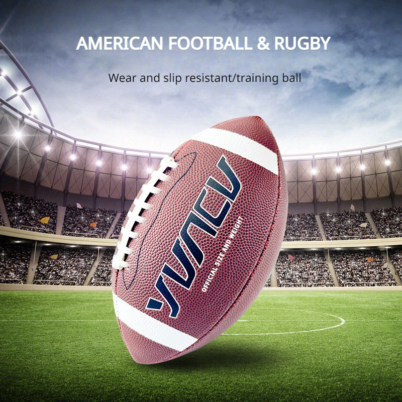 American Football Rugby Ball Standard Game Training Football Rugby Ball Accessories Adult Size9 Youth Size6 Children Size3