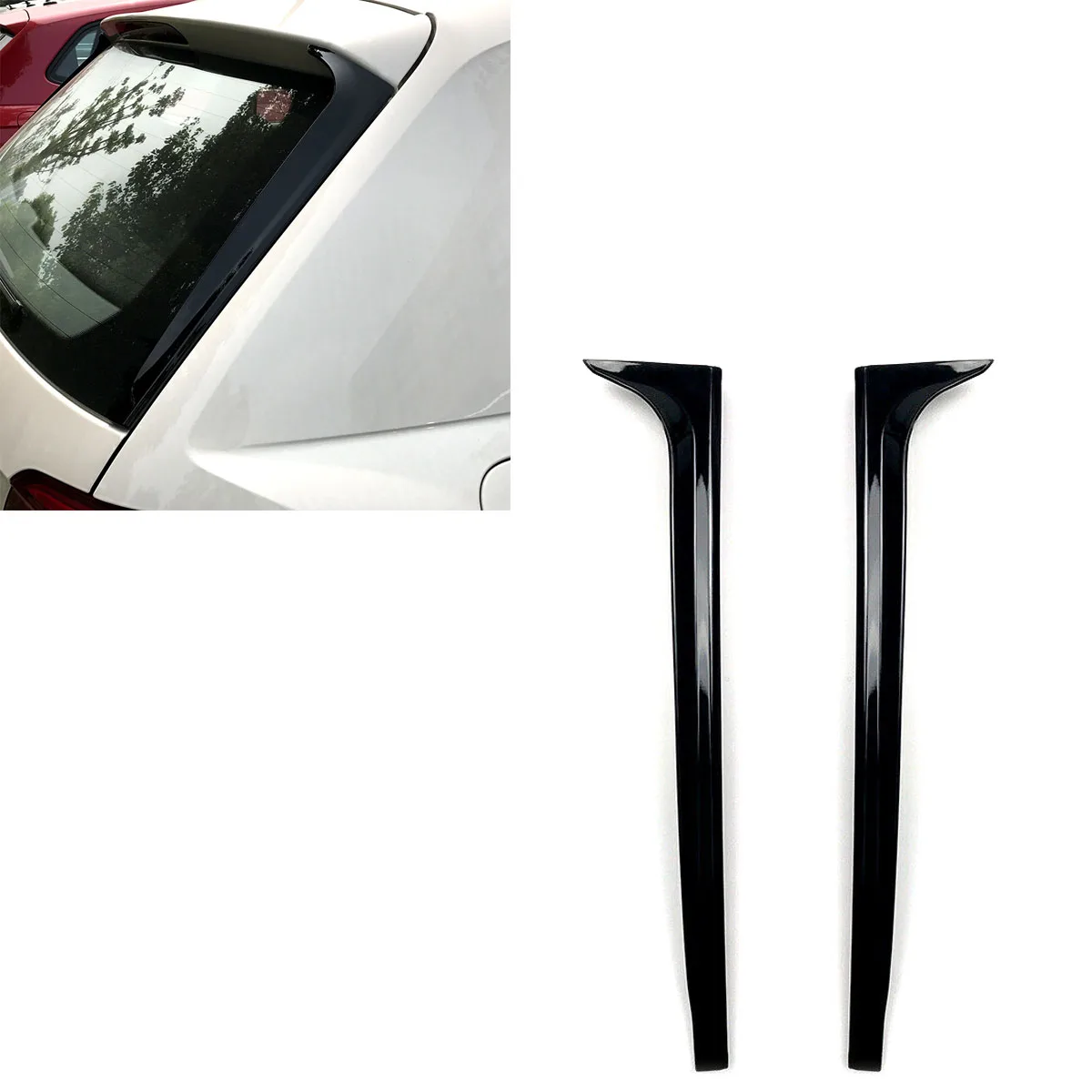 

Разветвители для заднего стекла, 2 шт., Обложка для спойлера, Накладка для VW Polo MK5 2011-2017 MK6 2019 + не подходит для GTI GTR