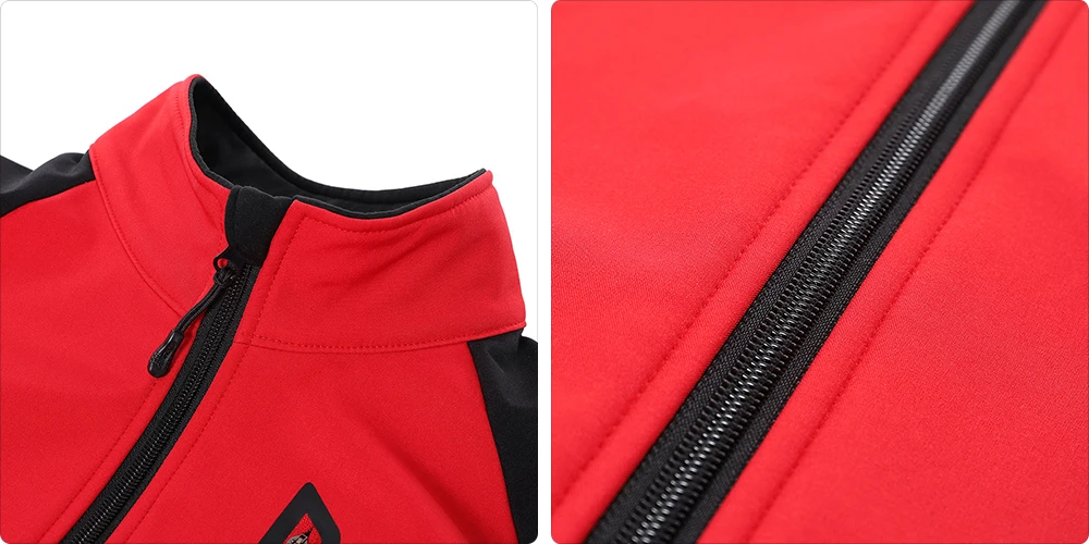 ARSUXEO Men's Winter Warm Cycling Jacket Windproof Thermal Fleece Breathable Waterproof Reflective Breathable MTB Clothing 20B