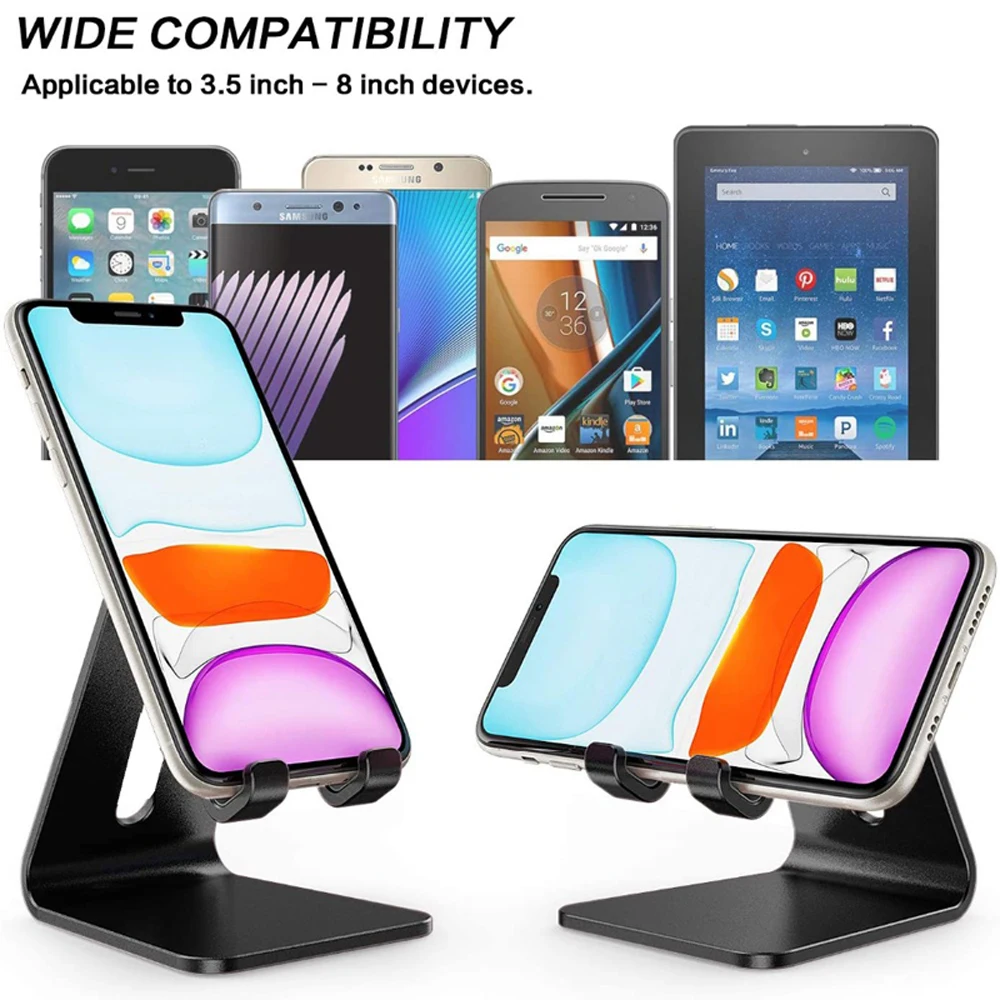 New Desk Mobile Phone Holder Stand For iPhone iPad Xiaomi Adjustable Desktop Tablet Holder Universal Table Cell Phone Stand