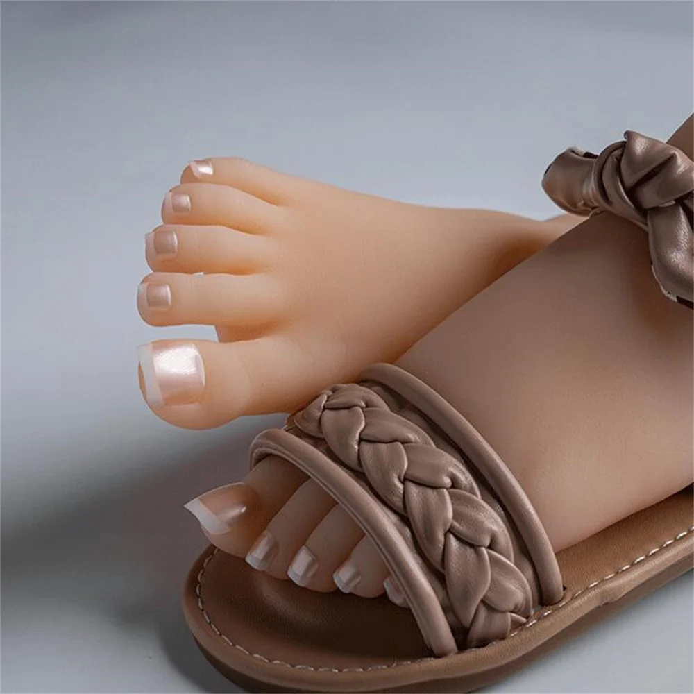 

Real Tpe Female Foot Mannequin Doll Shoe, Blood Form, Silicone Photography Stockings, Jewelry Location, Soft Silica Gel, E092