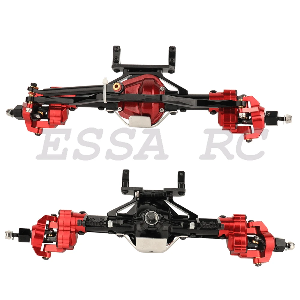 1/10 SCX10 I Heightened Scale Aluminum Alloy CNC Front Rear Portal Axle Set for RC Rock Crawler Car Axial SCX10 II Upgrade Parts 2