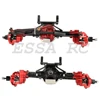 1/10 SCX10 I Heightened Scale Aluminum Alloy CNC Front Rear Portal Axle Set for RC Rock Crawler Car Axial SCX10 II Upgrade Parts 2