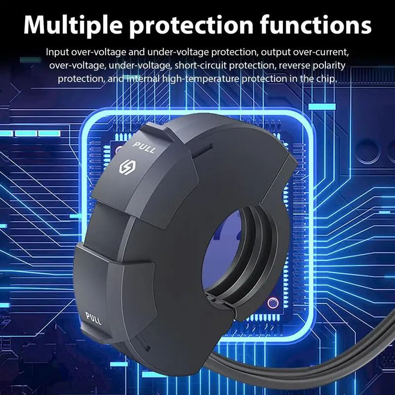 오토바이 USB USB-C 고속 충전기, 방수 핸들바 장착 브래킷 충전기, 모토 휴대폰 충전기, 12 V, 24V 소켓 어댑터, 48W