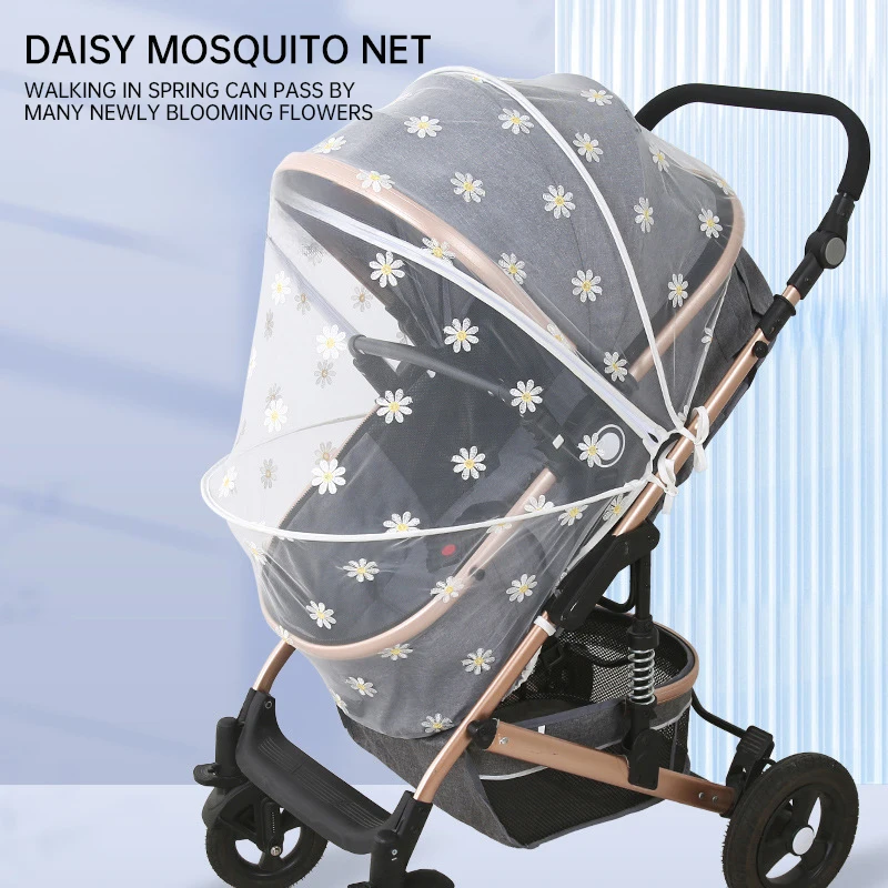 

NEW Summer Mosquito Net Baby Stroller Pushchair Mosquito Insect Shield Net Safe Infants Protection Mesh Stroller Accessories