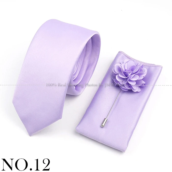 Hot Sale Bowtie Cufflink Brooch Tie Set Polyester Purple Blue Sage Green Necktie For Groom Suit Wedding Cravat Shirt Accessory