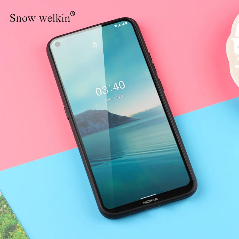 Simple Matte Soft Silicone Back Cover Phone Case