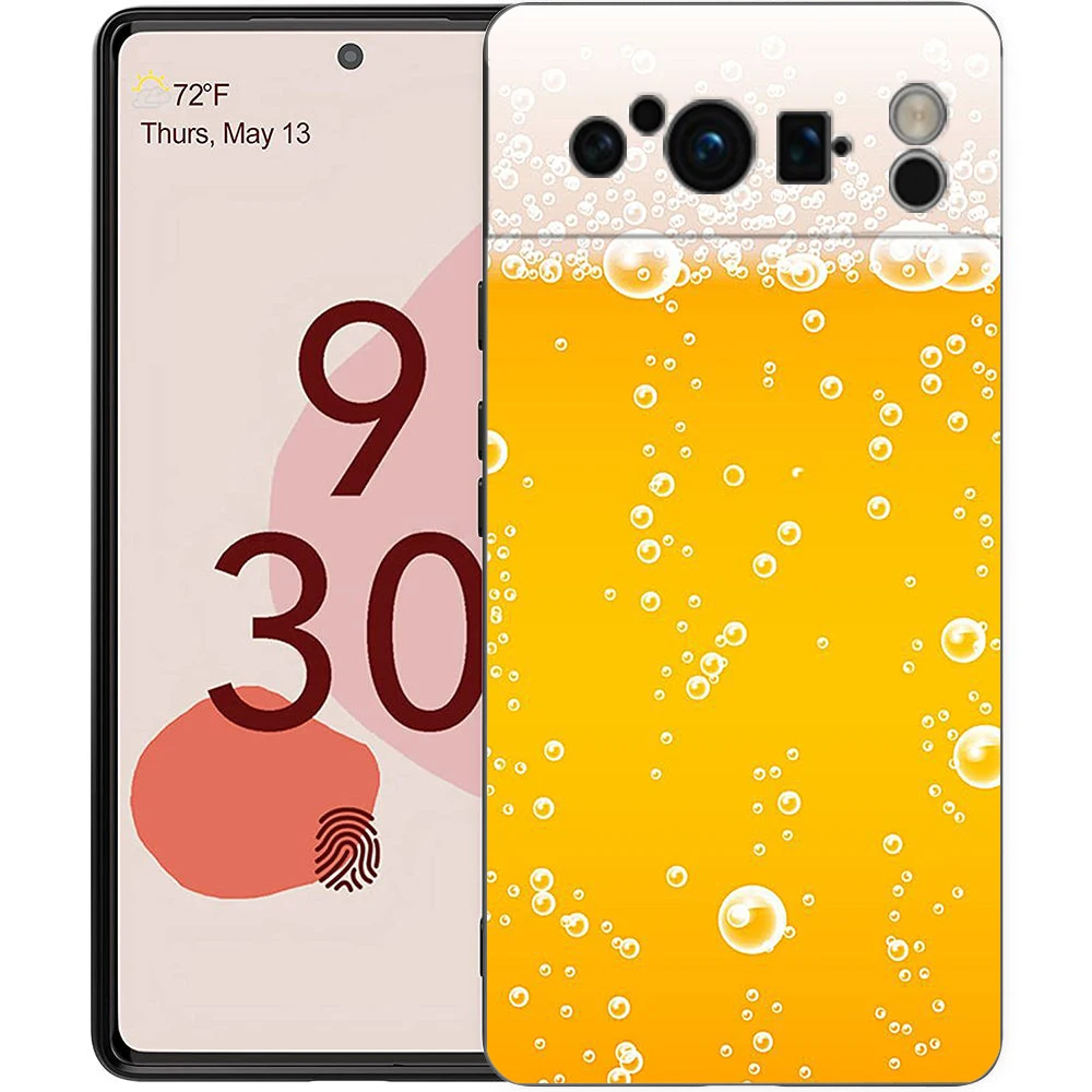 Beers Alcohol Bubble Shockproof Silicone Phone Case Cover