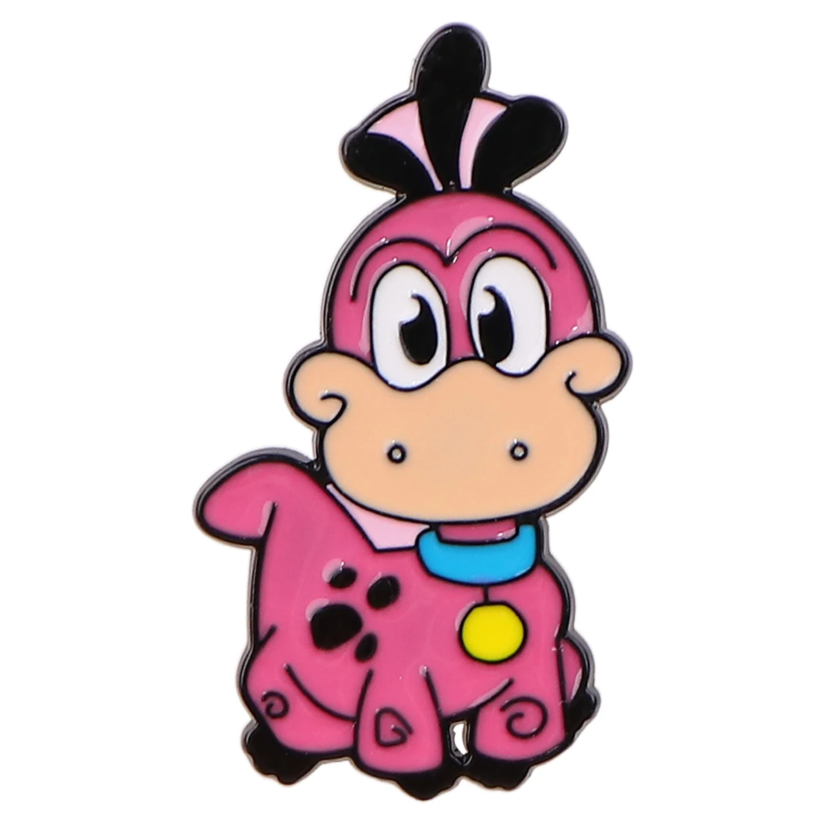 Niedliche Logik Dinosaurier Emaille Pin rosa Anstecknadeln für Rucksäcke Broschen Metall Brosche für Kleidung Modeschmuck Geschenke für Freunde – Detail 2