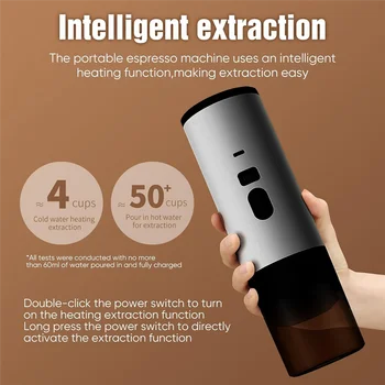 B47B-3In1 Cordless Electric Coffee Maker Work 3in1 Portable Coffee Maker 72W 12V Espresso Coffee Maker for Car and Home Camping 1