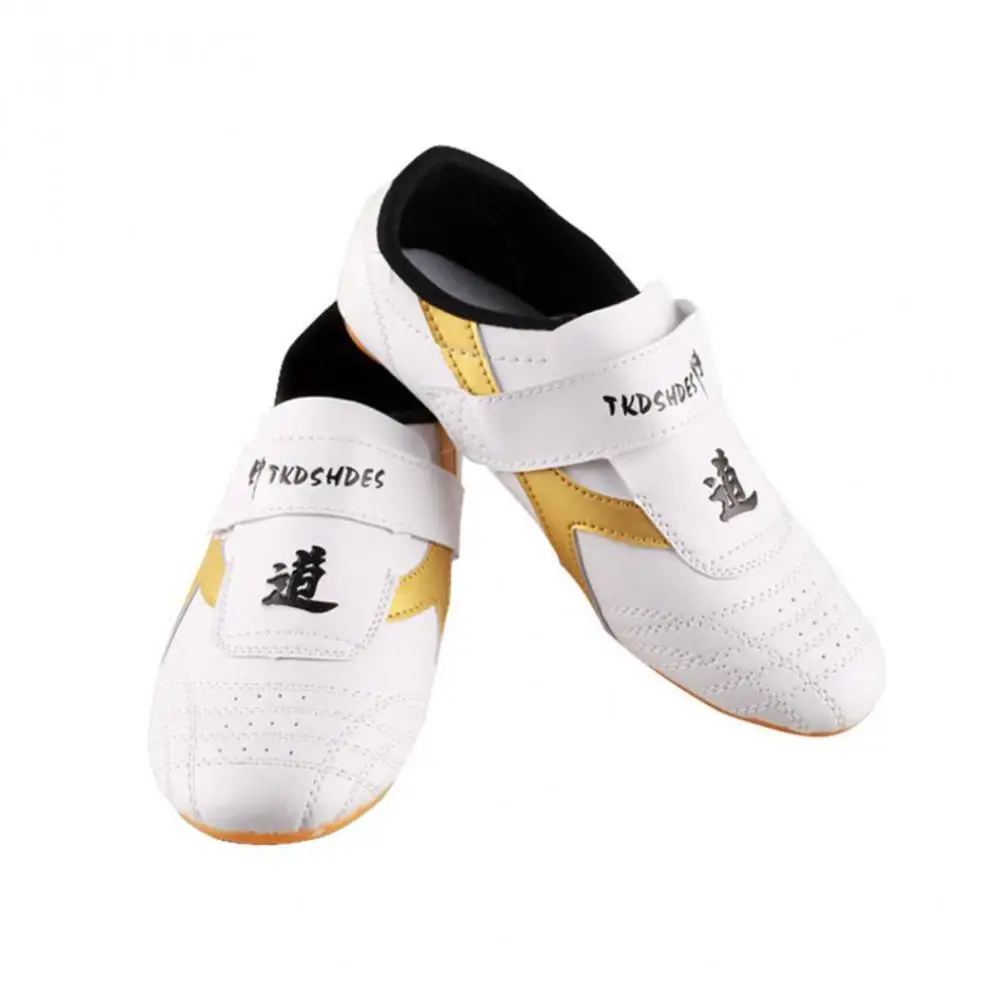 Unisex Faux Leather Breathable Taekwondo Martial Arts Karate Training Shoes fit boxing Kung Fu TaiChi competition accessories martial arts shoes