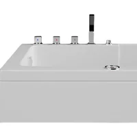 Simple Household Small Apartment Bathtub Acrylic Large Space Massage Bathtub Constant Temperature Surf Massage Sitting Bathtub W 2