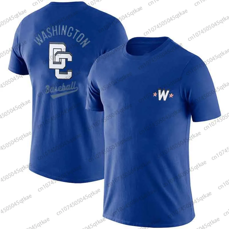Washington Nationals City Men&rsquo;s Cotton Short sleeve Summer Breathable Casual Men Clothing Streetwear Sport Tshirt