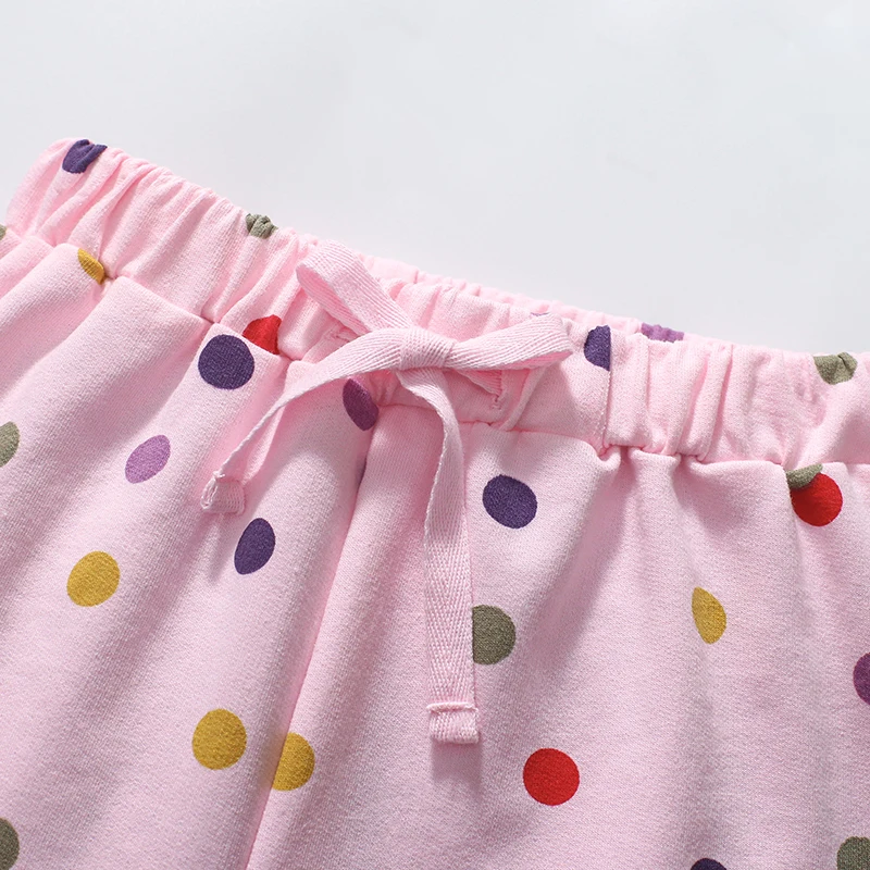 2Pcs New Kids Clothes Summer Girls Children's Clothing Tracksuit Clothes Sets Cartoon Animals Tops+Pants Cotton