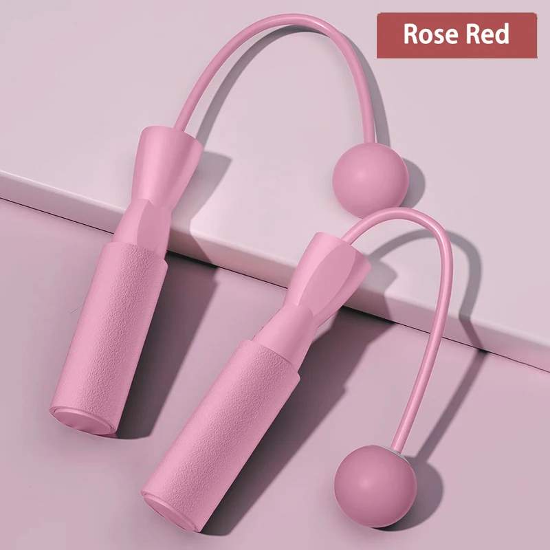 Ciężka lina do skakania bezprzewodowa, lina do skakania fitness z dużą kulką, odpowiednia do ćwiczeń w domu, spalanie tłuszczu