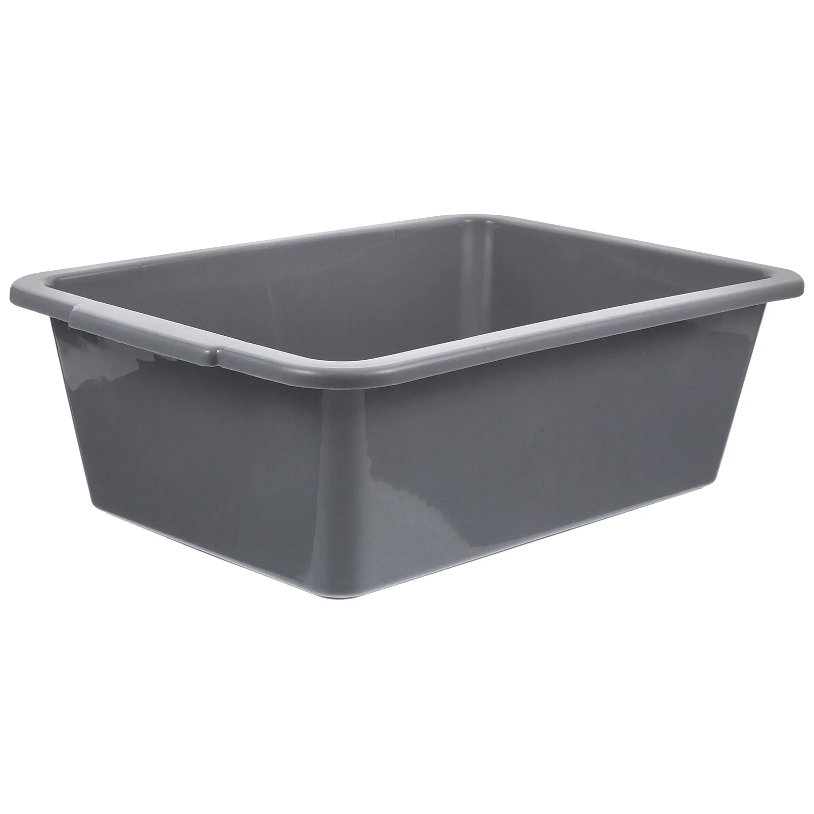 Bblina 13 Liter Commercial Bus Tubs, Plastic Shallow Plastic Tub Set of 4