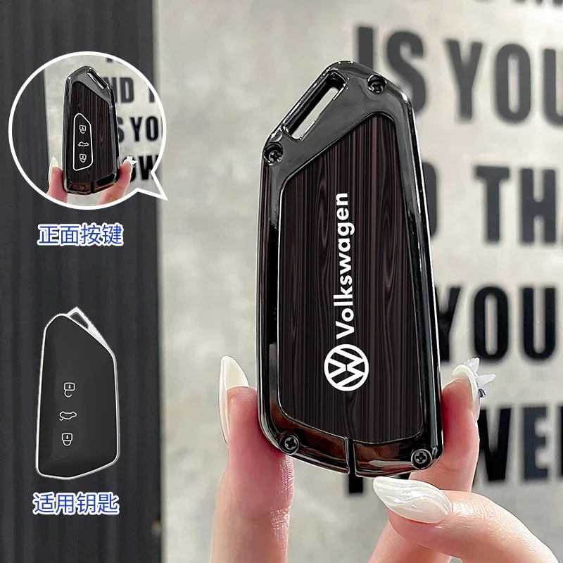 폭스바겐 VW 신차 스마트 리모컨 키 케이스 커버 홀더 쉘 (폭스바겐 골프 8 MK8 2020 키용) 스타일링 몰딩