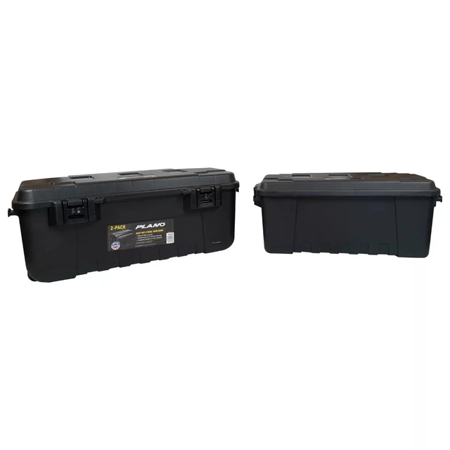 Plano Sportsman's Trunk, Black, 108-Quart Lockable Plastic Storage Box -  AliExpress