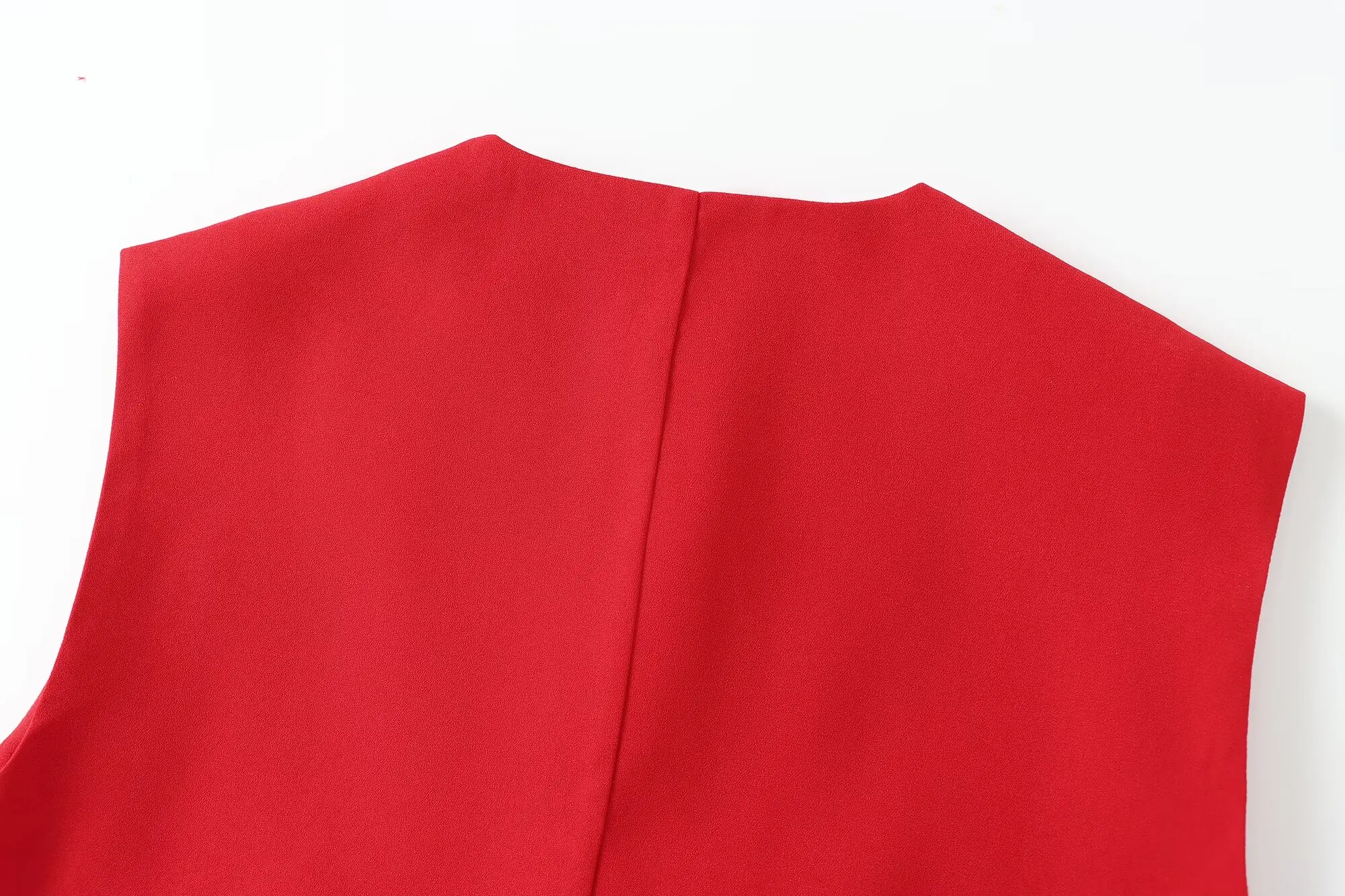 HXAO Frauen 2024 Rot Weiß Schwarz Weste Koreanische Ärmellose Weste Frau Top Strickjacke – Detail 14