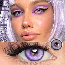 Vibrant Red Cosplay Fashion Contact Lenses (1 - Year Wear) - Set of 2 (Purple 14.2)