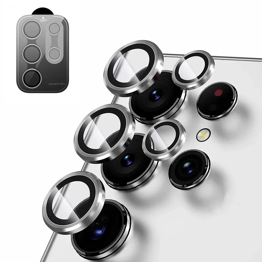 2-Piece Tempered Glass Camera Lens and Screen Protector Set with Metal Scratch Resistance