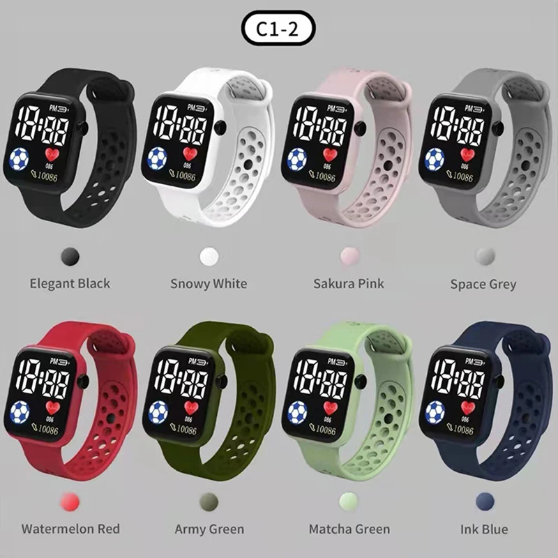 2023 LED Digital Watch For Kids Boys Sports Waterproof Watches Girls Silicone Digital Watch Casual Childrens Electronic Reloj