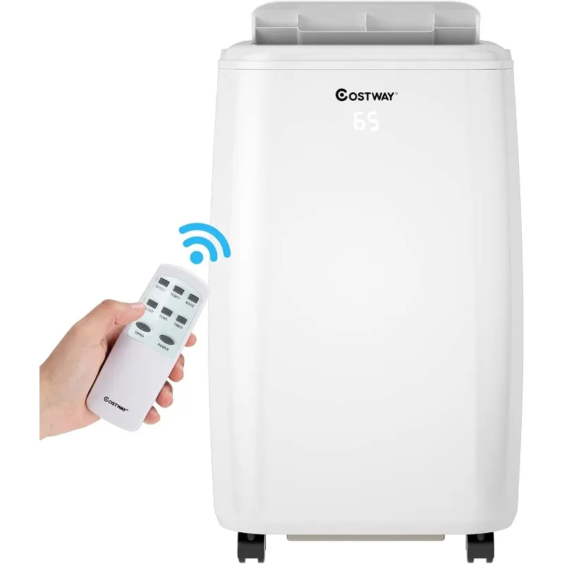 COSTWAY 1,0000 BTU Portable Air Conditioner,Cooling for Space up to 350 sq. ft with3 Modes,Multifunctional AC with RemoteControl 1 COSTWAY 1,0000 BTU Portable Air Conditioner,Cooling for Space up to 350 sq. ft with3 Modes,Multifunctional AC with RemoteControl 1