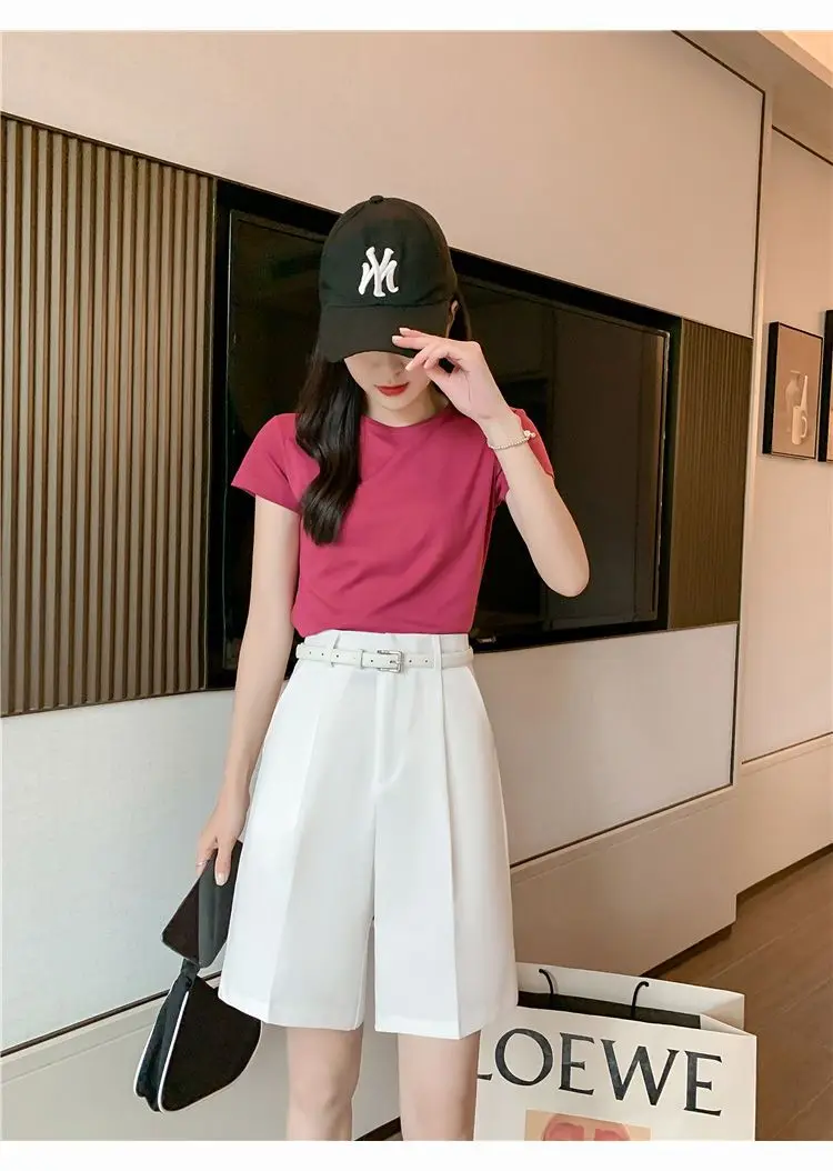 Short femme rouge taille M élégant été - Vêtements
