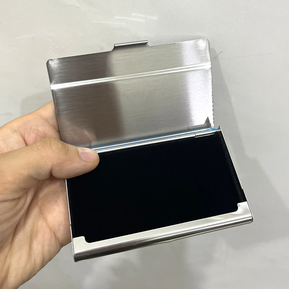 Custom Business Card Holder Men Business Creative Metal Monogrammed Custom Card Holder with Logo