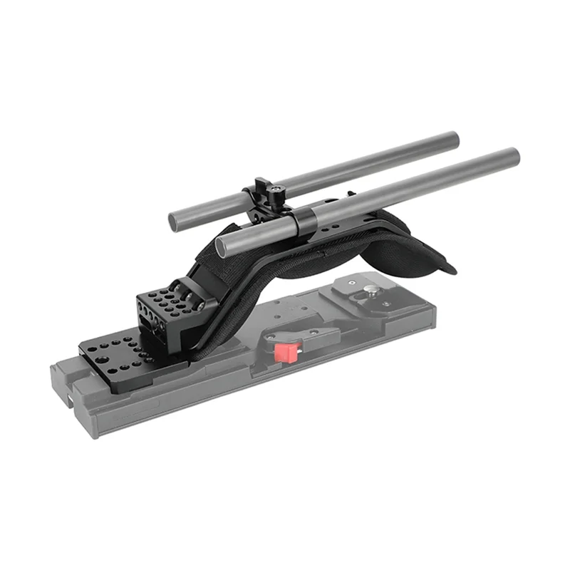 A98Z 인체공학적 숄더 패드 마운트 (V-웨지 마운트 포함) 15mm LWS 로드 클램프 ( VCT-U14 삼각대 어댑터용 숄더 리그)