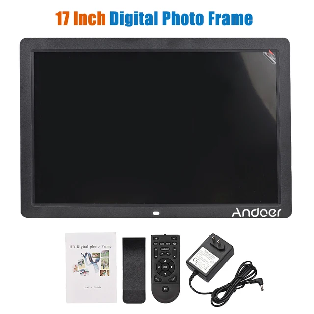 Andoer 17inch Digital Photo Frame 1920*1080 High Resolution LED Screen