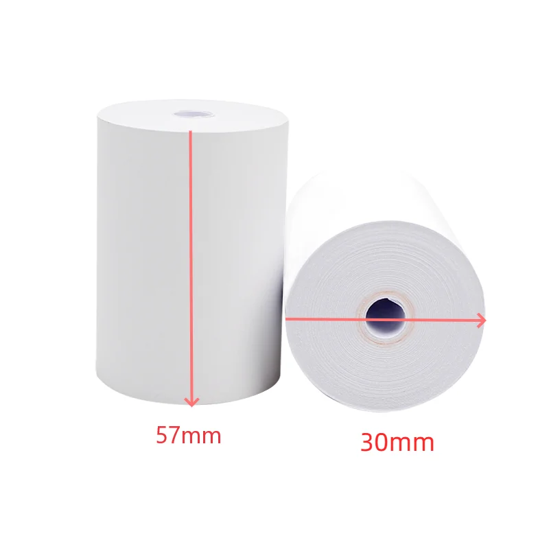 57x30 MM Thermal Paper for Shop Supermarket Pharmacy Mobile Bluetooth POS Computer Cash Registers Printer Accessories