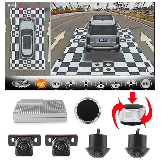 360-degree 3d Cameras Bird's-eye View Panoramic Super Around View Dvr  System 4 Side-view Mirror Surround Camera Monitor 1080p - Car Multi-angle  Camera - AliExpress