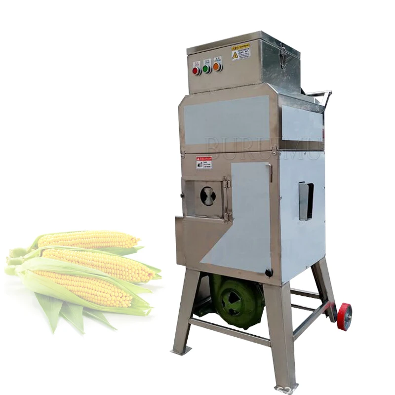 

Stainless Steel Fresh Corn Shelling Machine High Efficient Fresh Maize Sheller High Productivity Sweet Corn Thresher