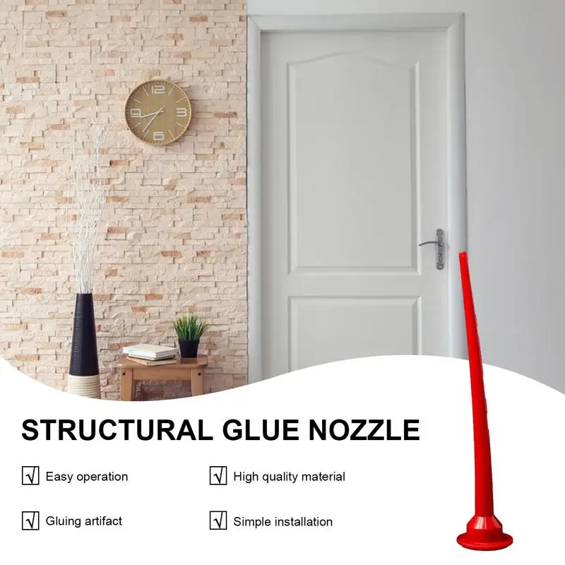 Caulking Nozzle Cones Universal Long Nozzle For Glue Multi-Purpose Sausage Glue Nozzle Hand Caulking Tools For Floor Bathroom 2